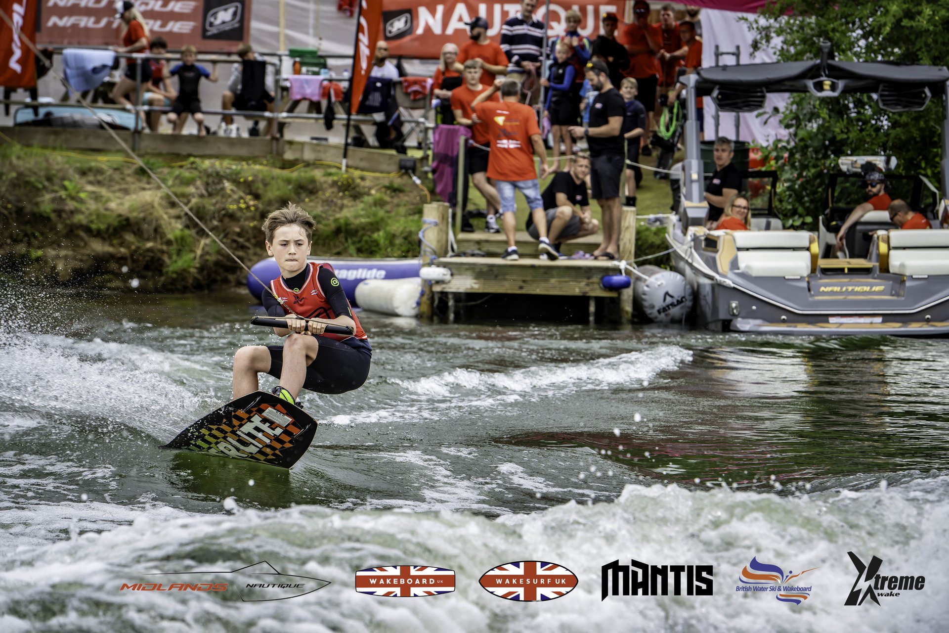 Rider at the 2024 Midlands Nautique UK Wake Nationals Wakeboard