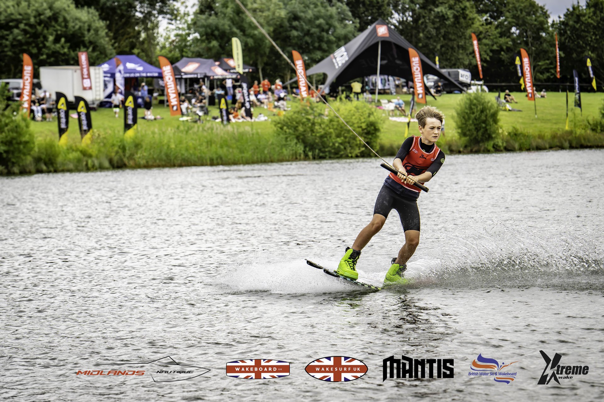 Rider at the 2024 Midlands Nautique UK Wake Nationals Wakeboard