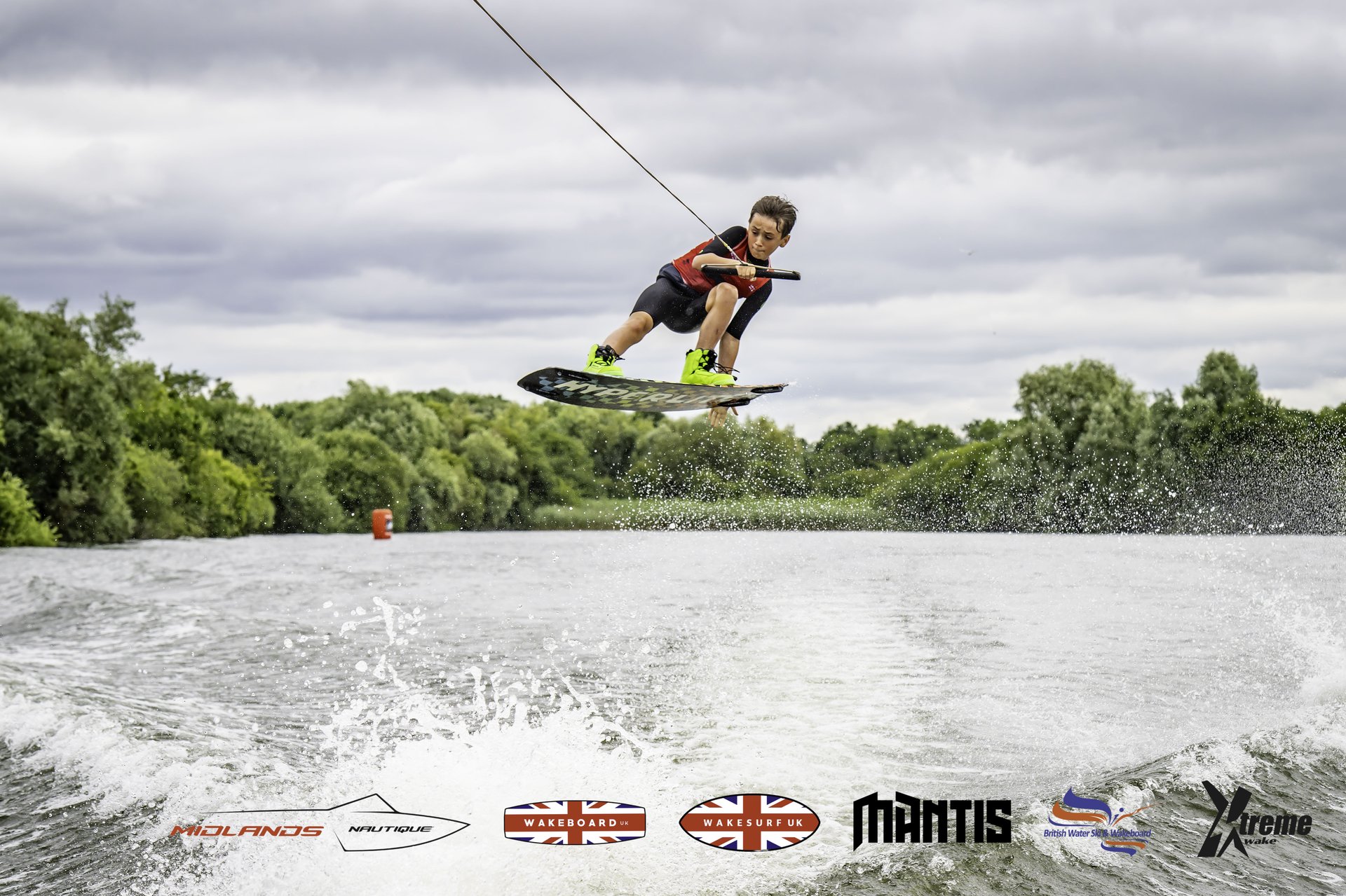 Rider at the 2024 Midlands Nautique UK Wake Nationals Wakeboard