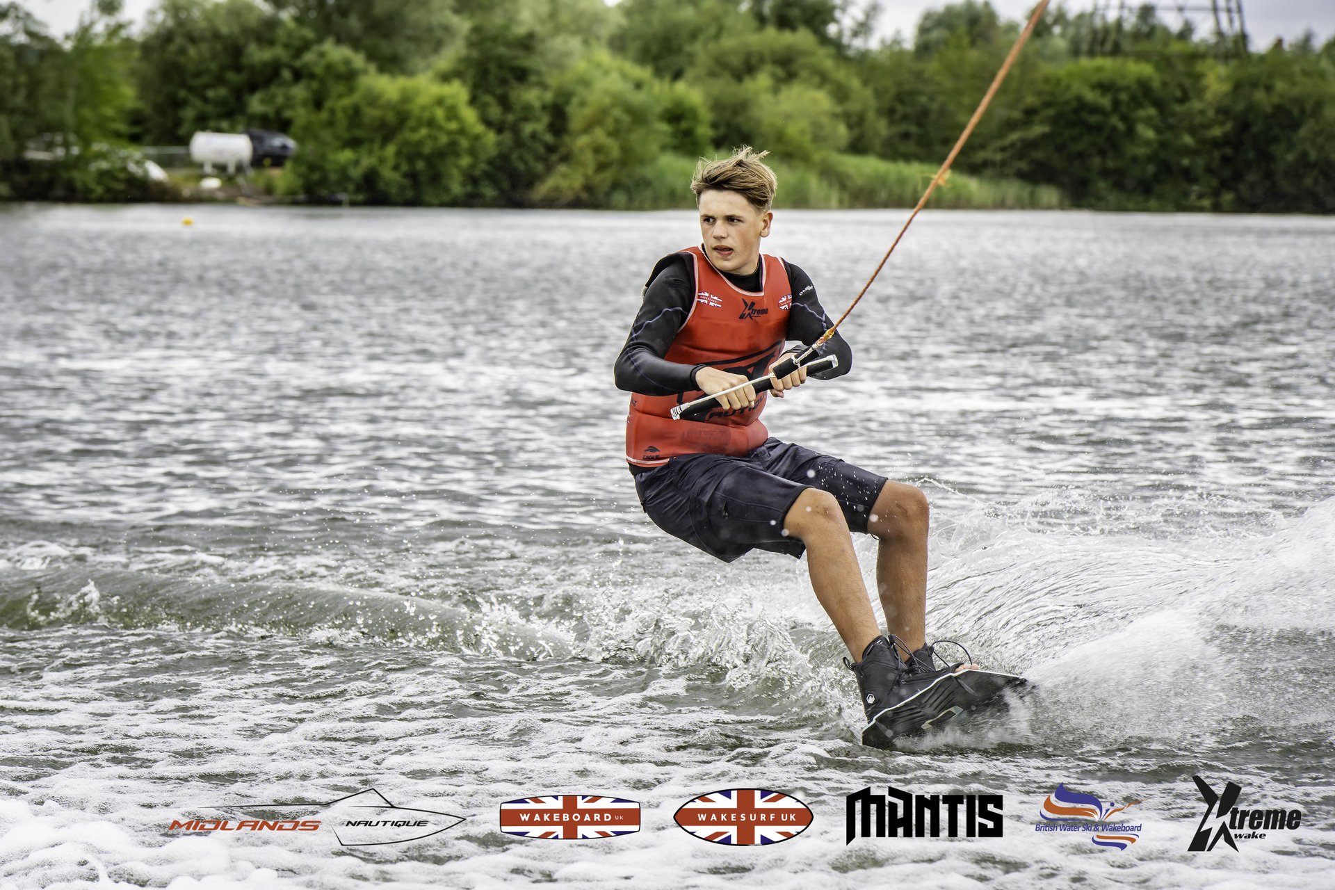 Rider at the 2024 Midlands Nautique UK Wake Nationals Wakeboard