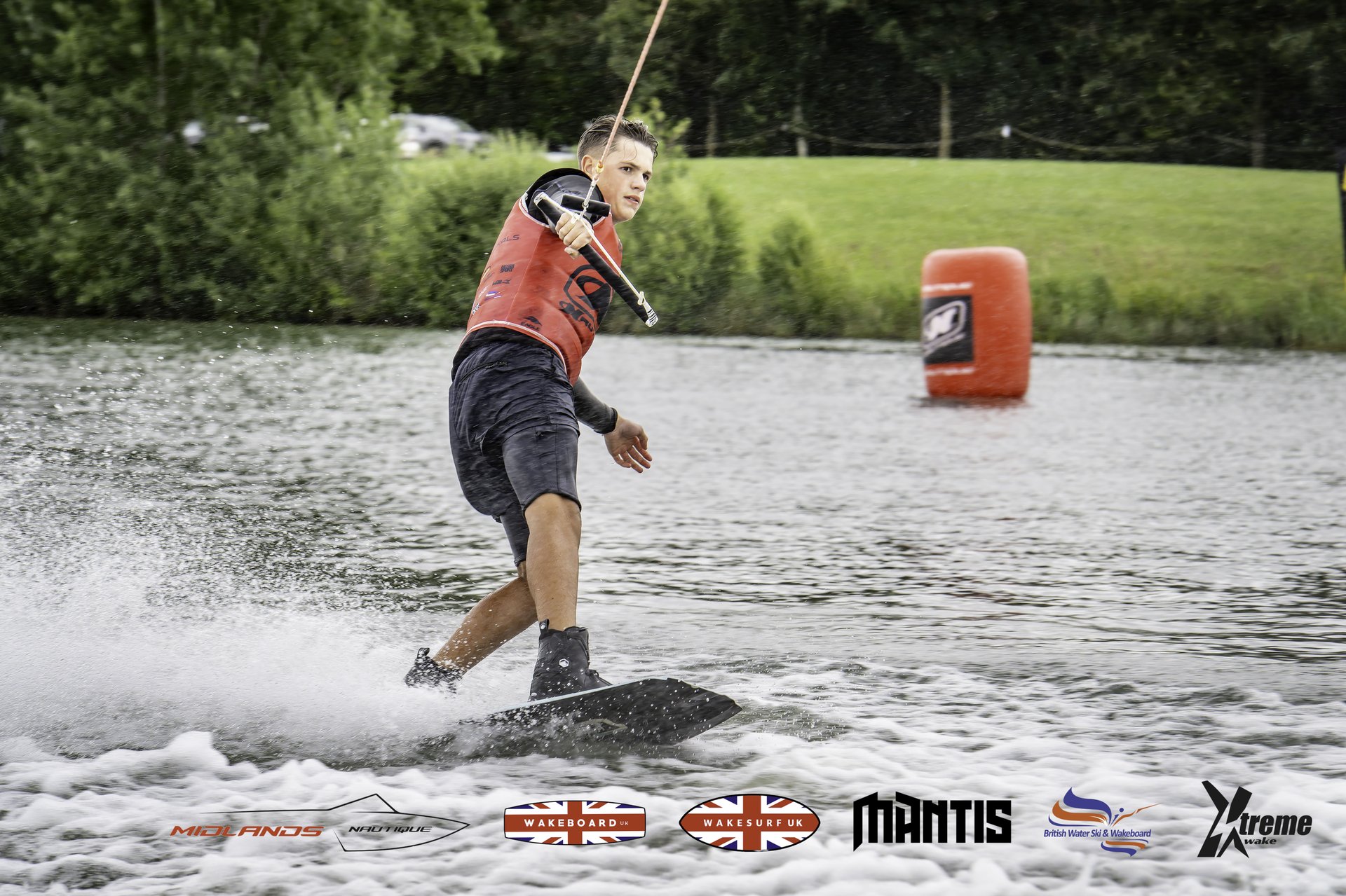 Rider at the 2024 Midlands Nautique UK Wake Nationals Wakeboard