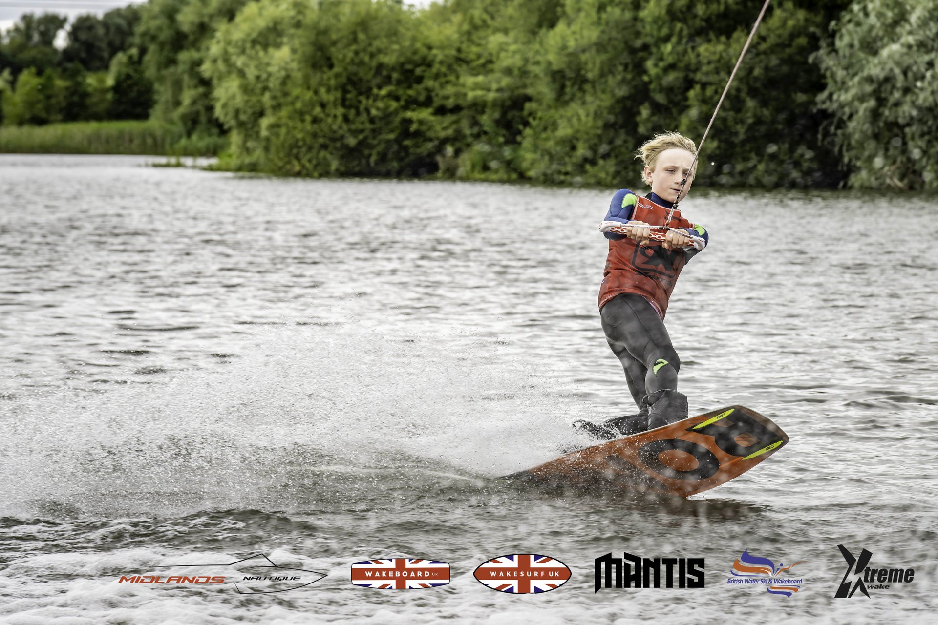 Rider at the 2024 Midlands Nautique UK Wake Nationals Wakeboard