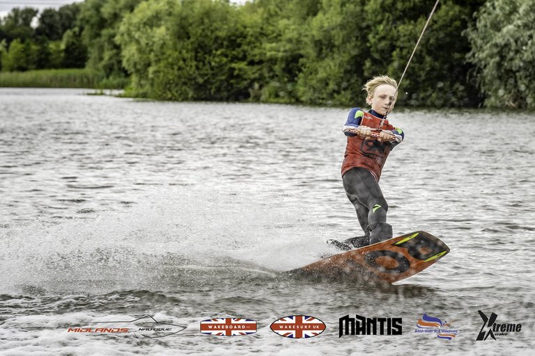 Rider at the 2024 Midlands Nautique UK Wake Nationals Wakeboard - Photo Mantis Pro Media