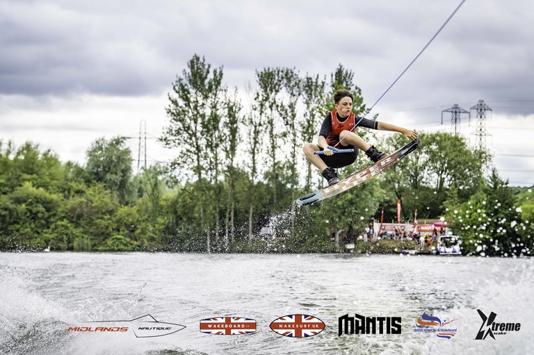 Rider at the 2024 Midlands Nautique UK Wake Nationals Wakeboard - Photo Mantis Pro Media