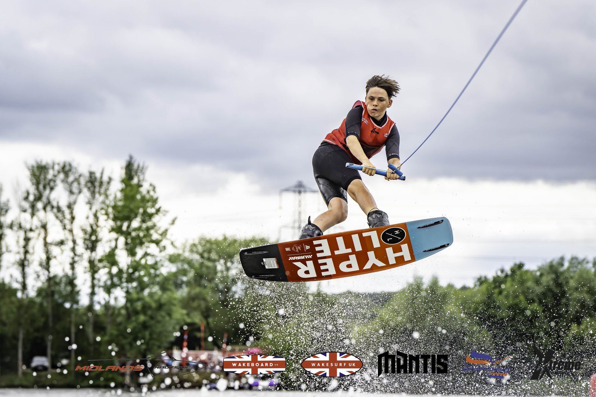 Rider at the 2024 Midlands Nautique UK Wake Nationals Wakeboard