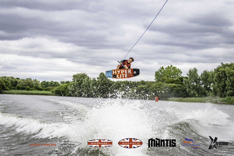 Rider at the 2024 Midlands Nautique UK Wake Nationals Wakeboard