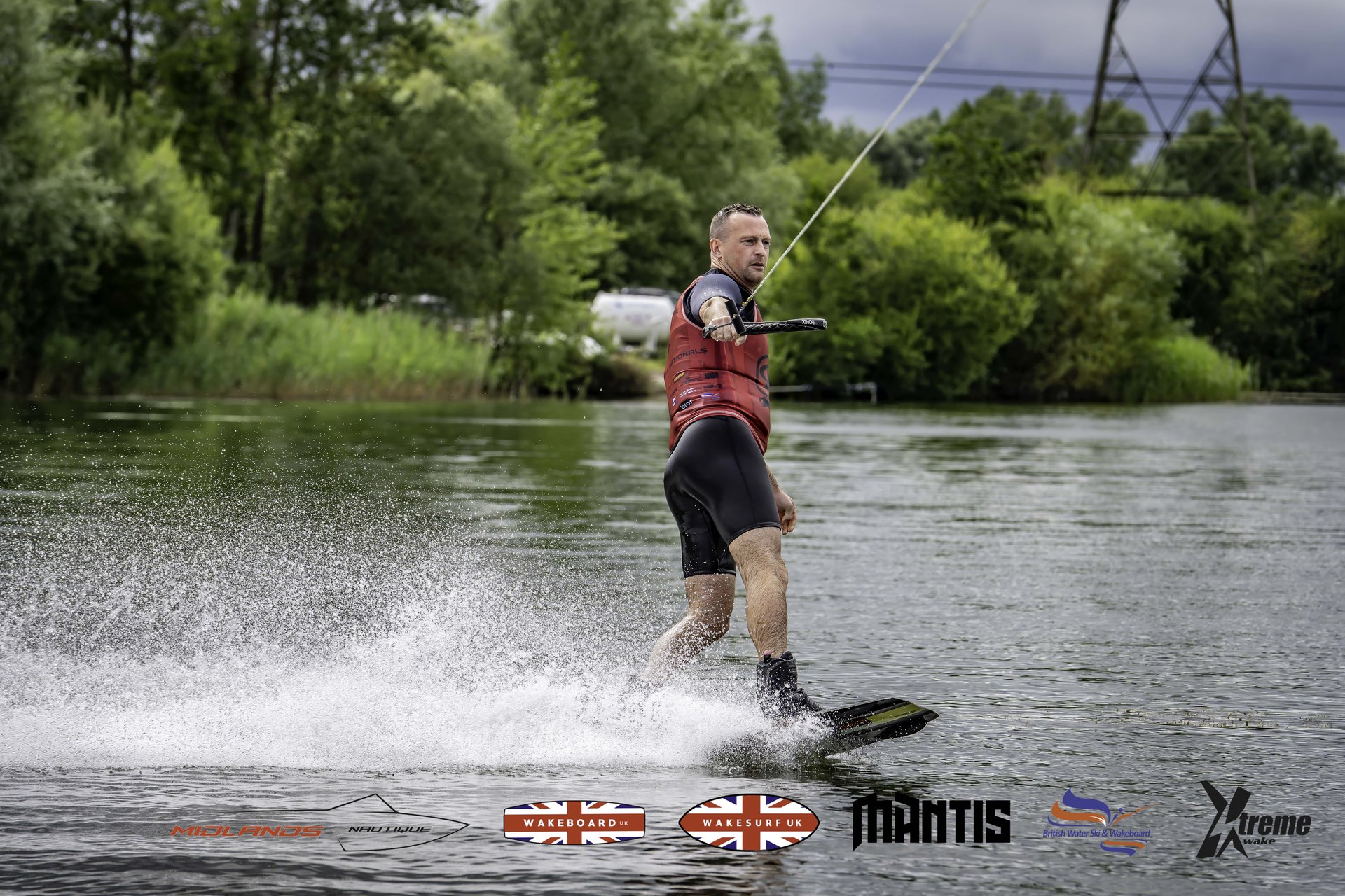 Rider at the 2024 Midlands Nautique UK Wake Nationals Wakeboard