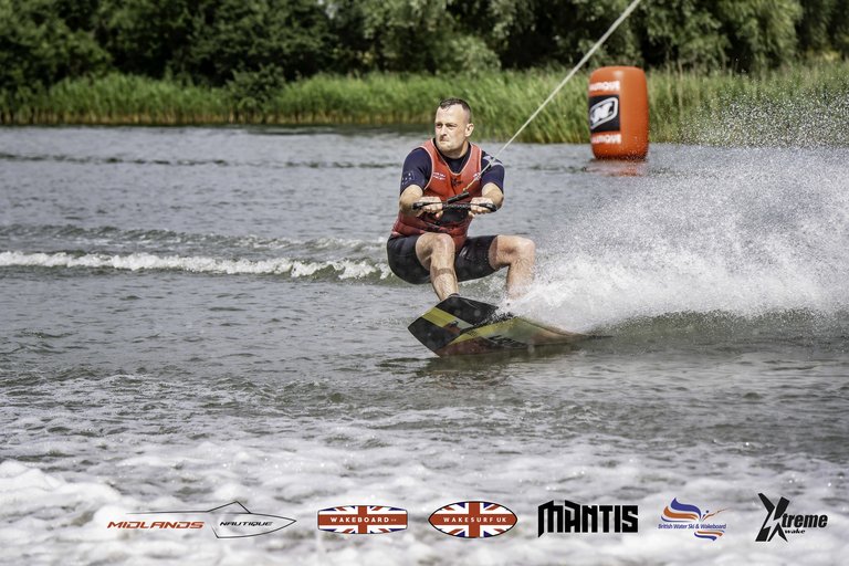 Rider at the 2024 Midlands Nautique UK Wake Nationals Wakeboard - Photo Mantis Pro Media