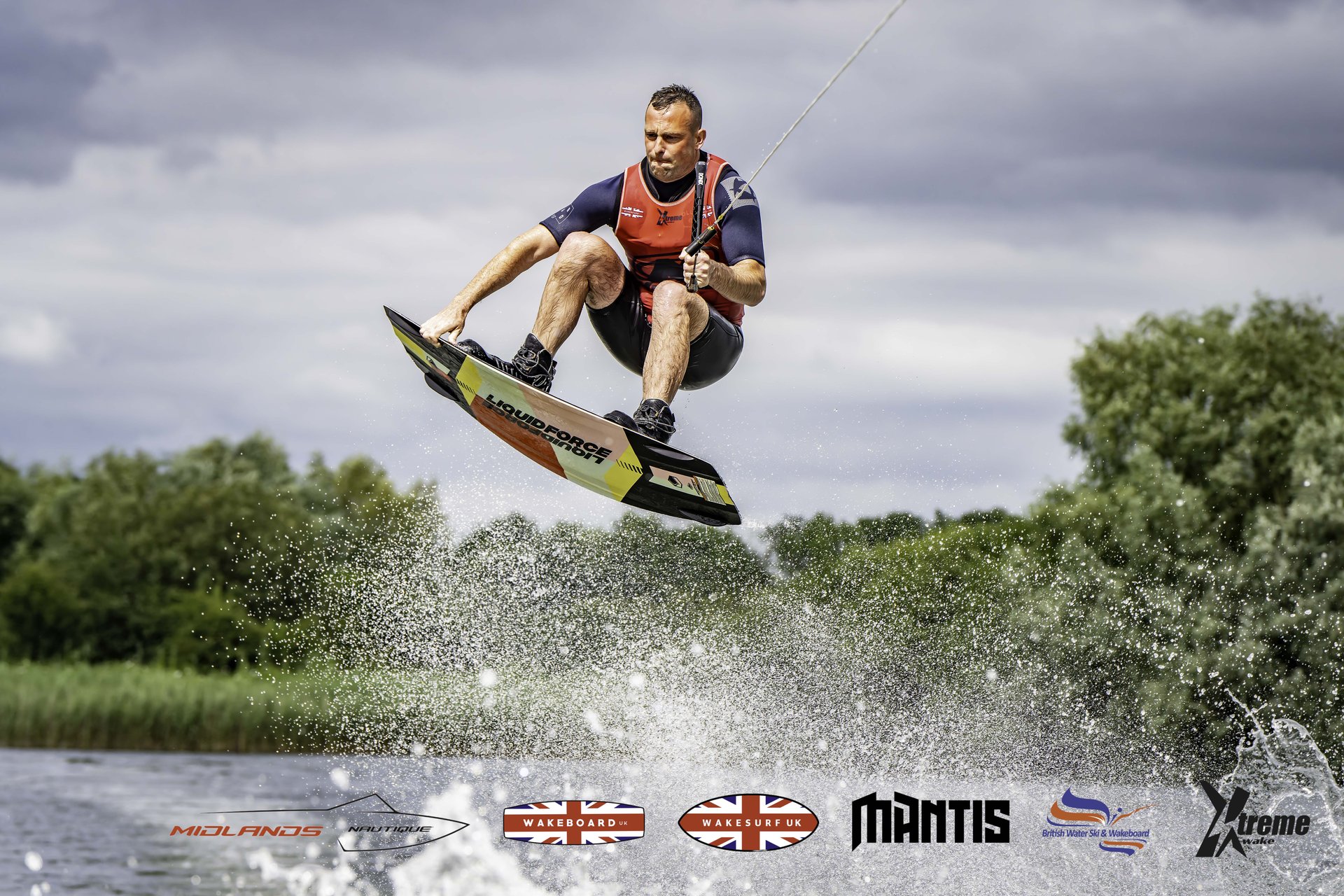 Rider at the 2024 Midlands Nautique UK Wake Nationals Wakeboard