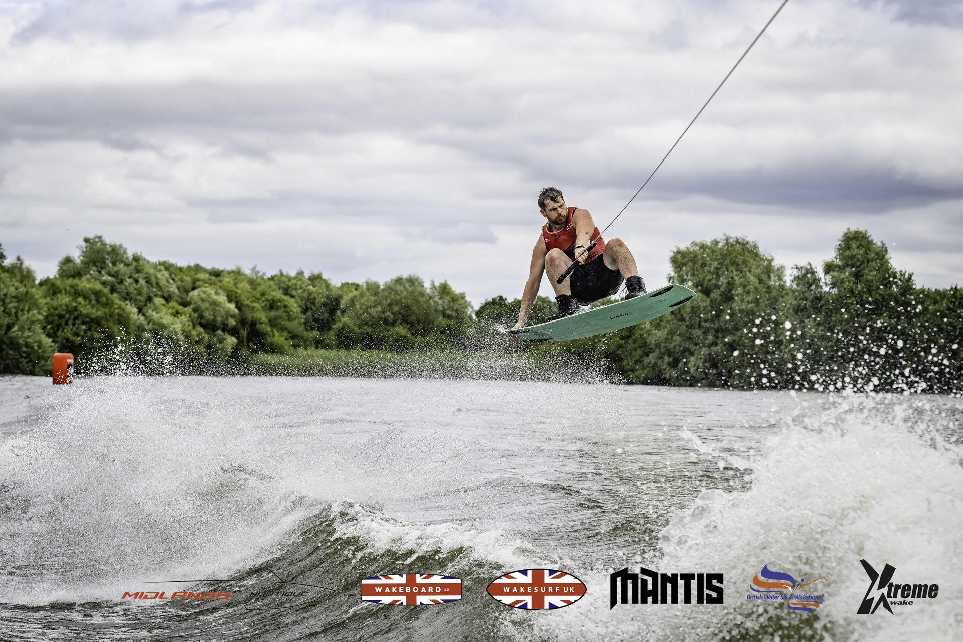 Rider at the 2024 Midlands Nautique UK Wake Nationals Wakeboard