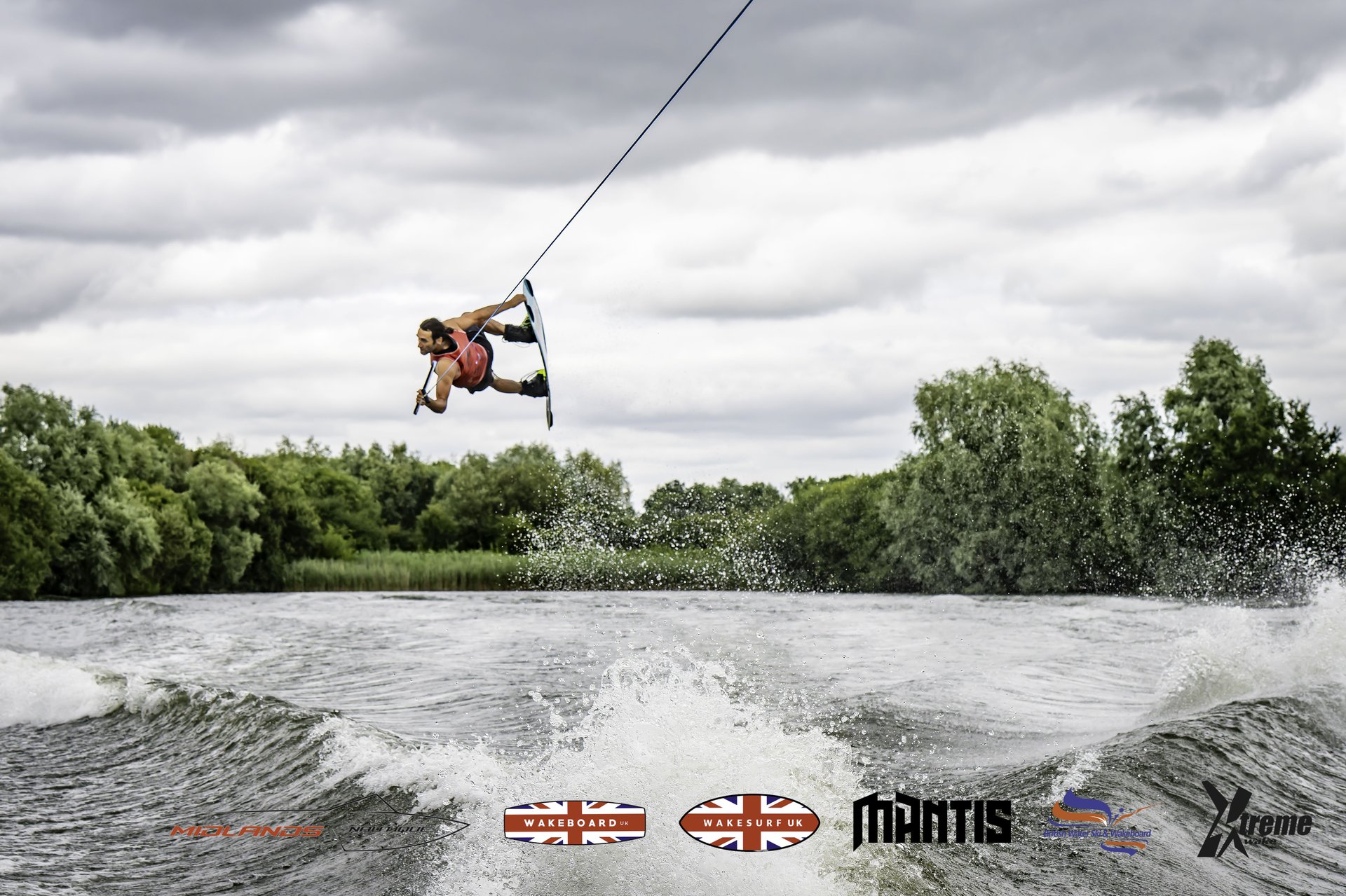 Rider at the 2024 Midlands Nautique UK Wake Nationals Wakeboard