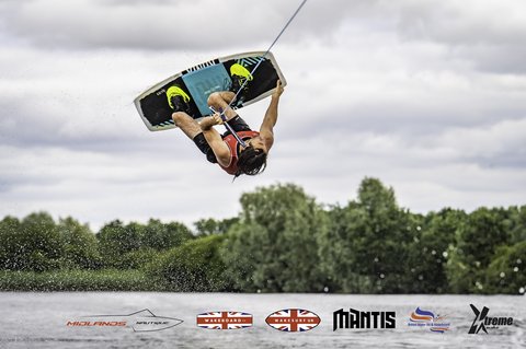 Rider at the 2024 Midlands Nautique UK Wake Nationals Wakeboard - Photo Mantis Pro Media
