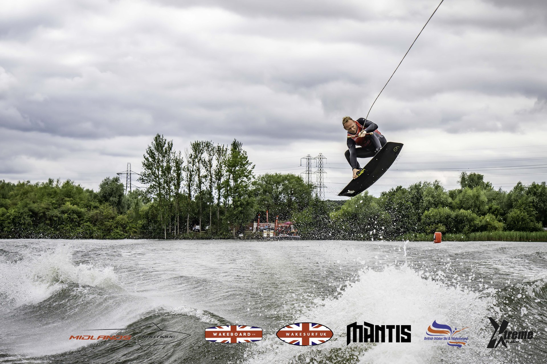 Rider at the 2024 Midlands Nautique UK Wake Nationals Wakeboard