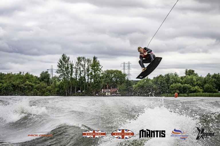 Rider at the 2024 Midlands Nautique UK Wake Nationals Wakeboard - Photo Mantis Pro Media