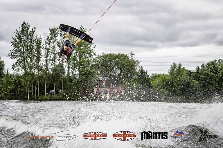 Rider at the 2024 Midlands Nautique UK Wake Nationals Wakeboard - Photo Mantis Pro Media