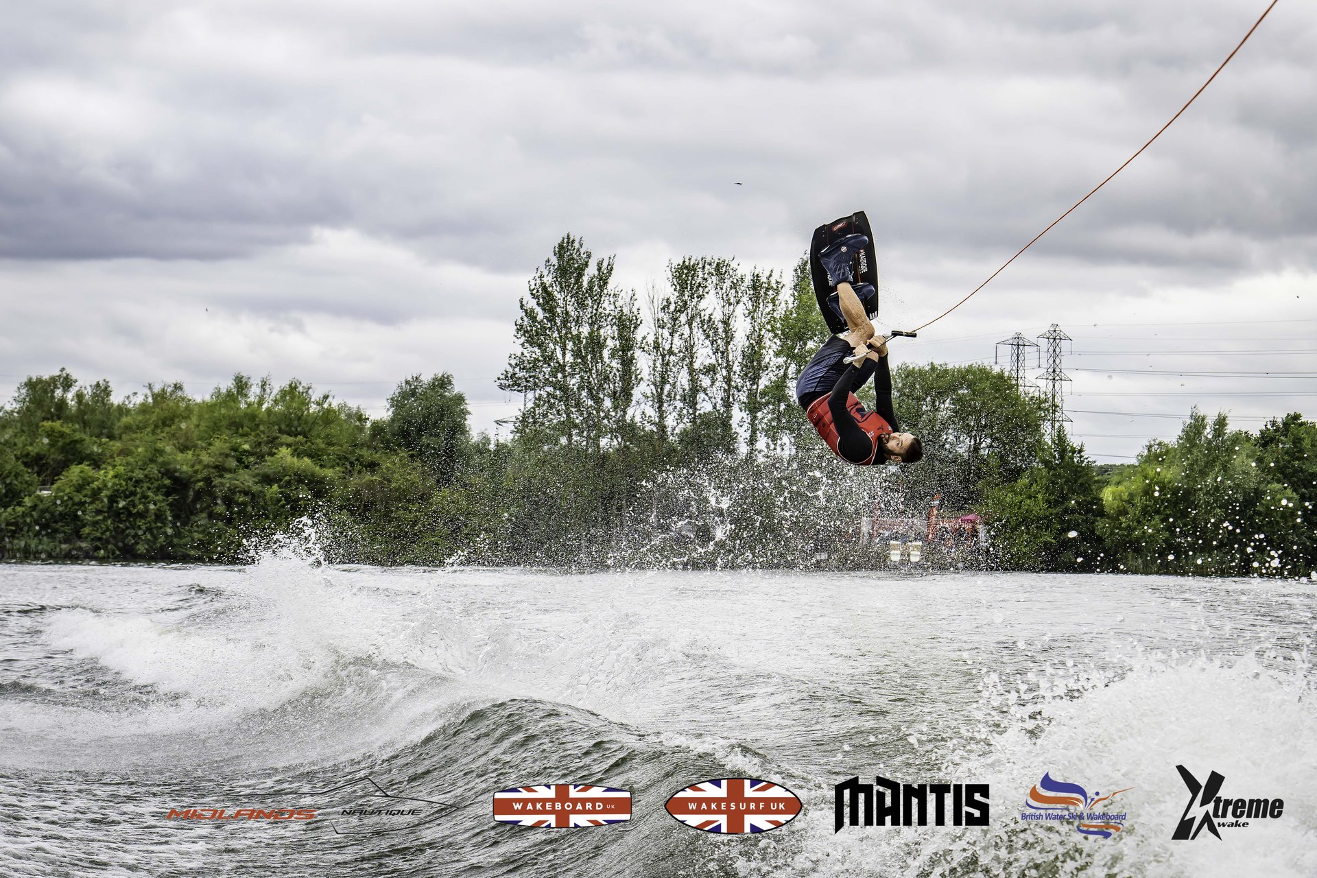 Rider at the 2024 Midlands Nautique UK Wake Nationals Wakeboard