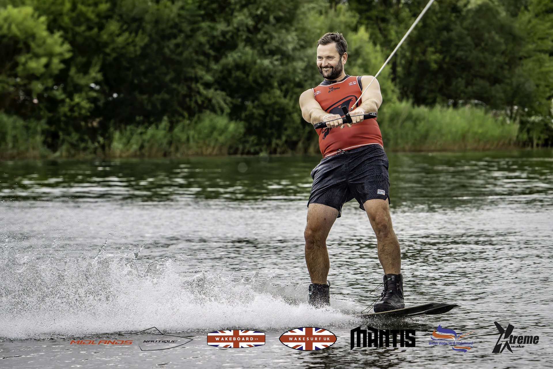 Rider at the 2024 Midlands Nautique UK Wake Nationals Wakeboard