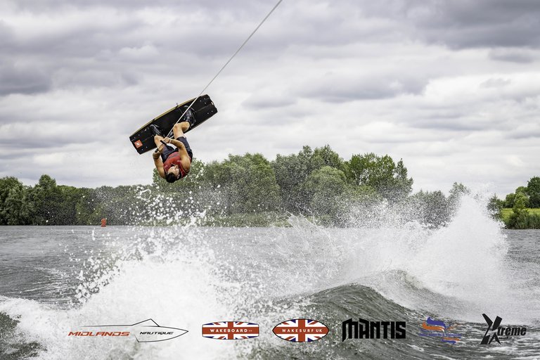 Rider at the 2024 Midlands Nautique UK Wake Nationals Wakeboard - Photo Mantis Pro Media