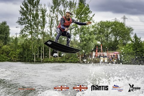 Rider at the 2024 Midlands Nautique UK Wake Nationals Wakeboard - Photo Mantis Pro Media
