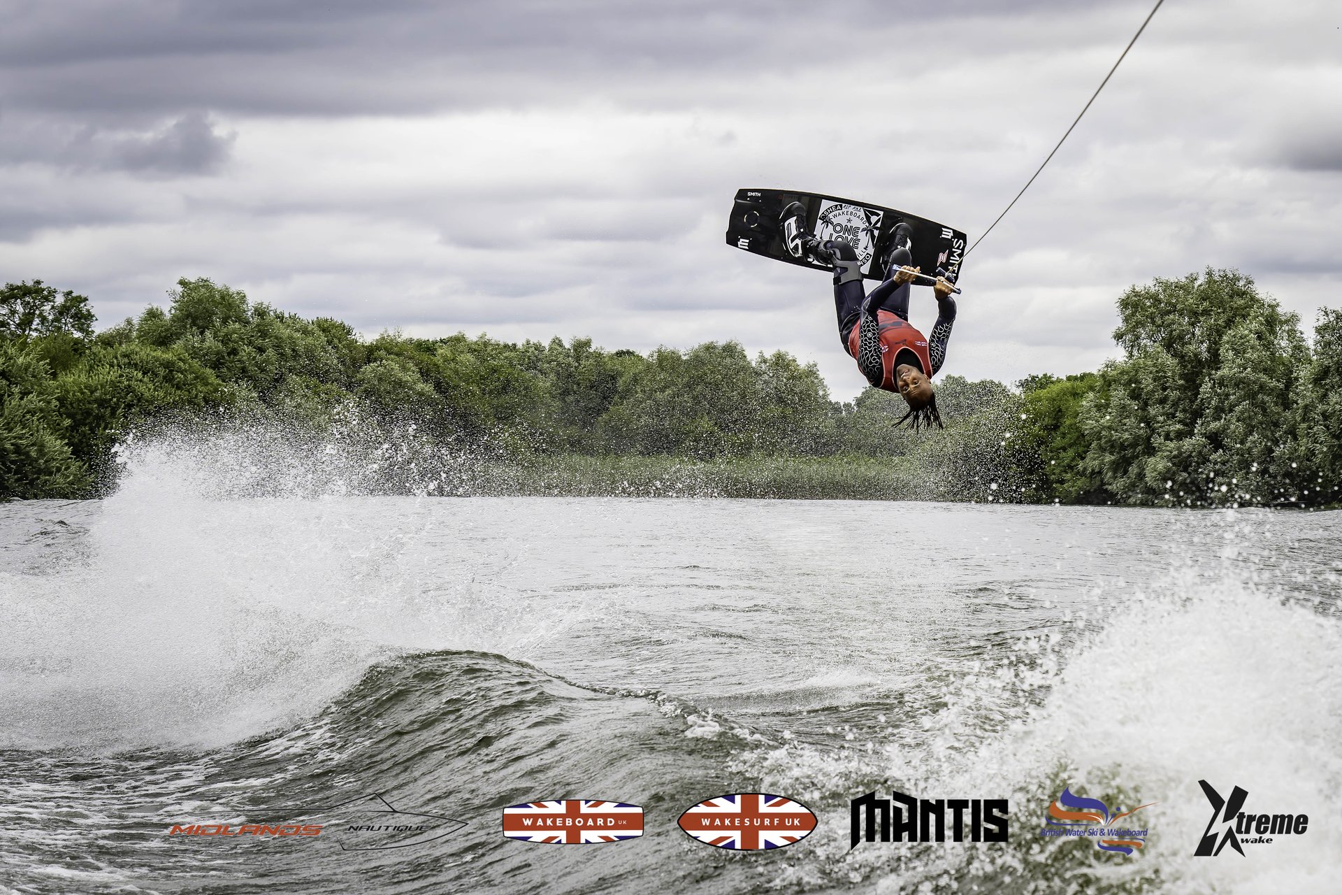Brett Hodgkins at the 2024 Midlands Nautique UK Wake Nationals Wakeboard
