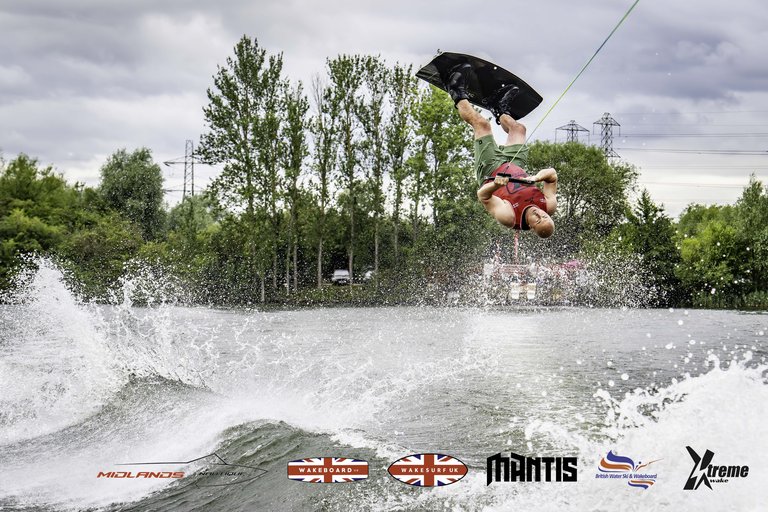 Rider at the 2024 Midlands Nautique UK Wake Nationals Wakeboard - Photo Mantis Pro Media