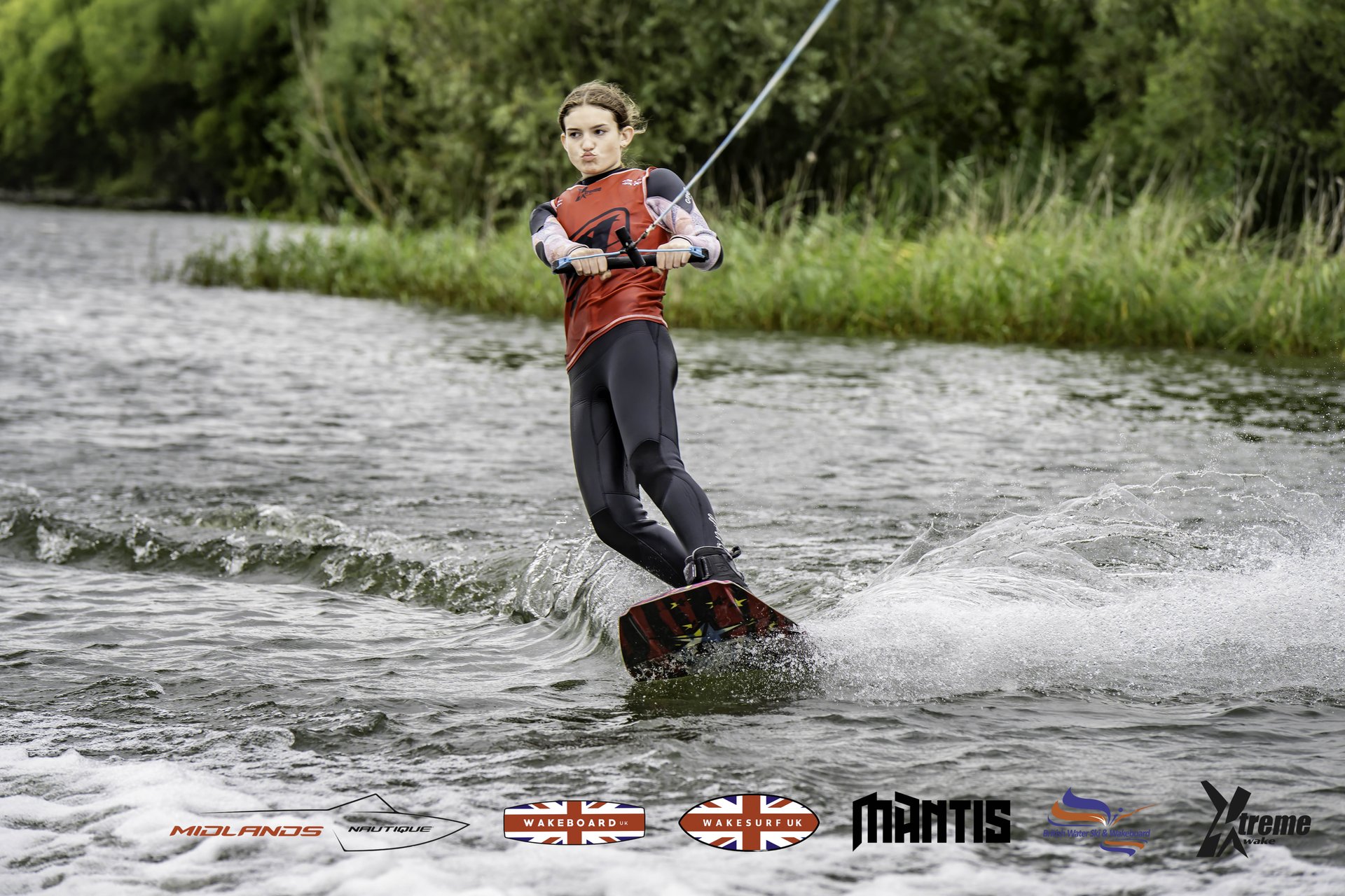 Rider at the 2024 Midlands Nautique UK Wake Nationals Wakeboard