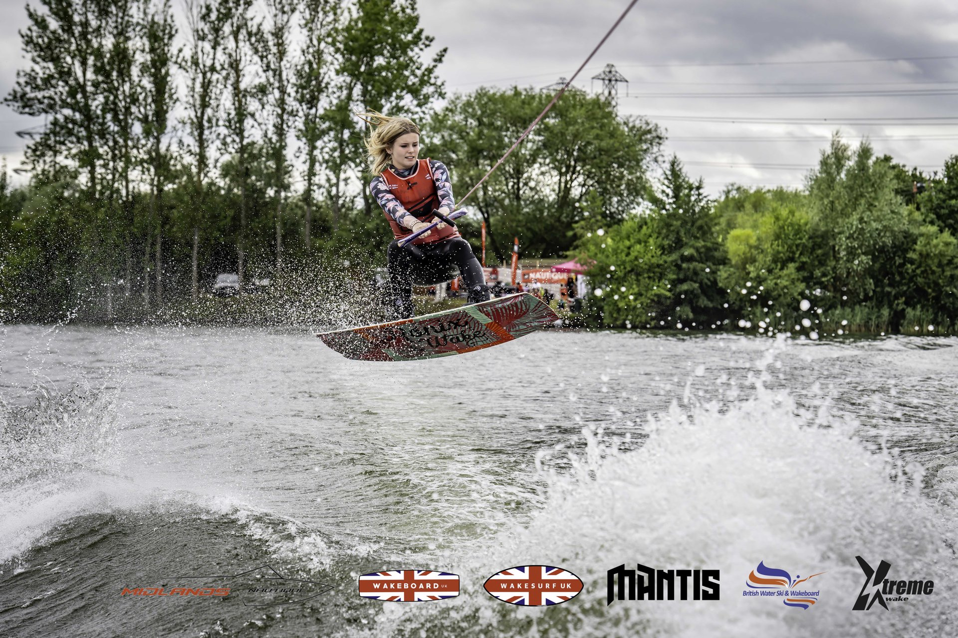 Rider at the 2024 Midlands Nautique UK Wake Nationals Wakeboard