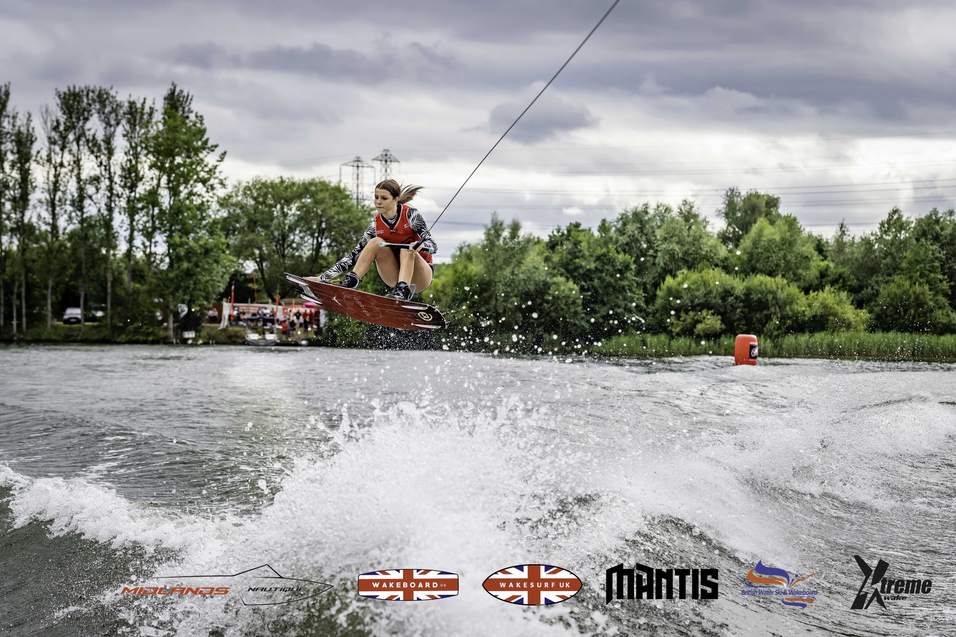 Rider at the 2024 Midlands Nautique UK Wake Nationals Wakeboard