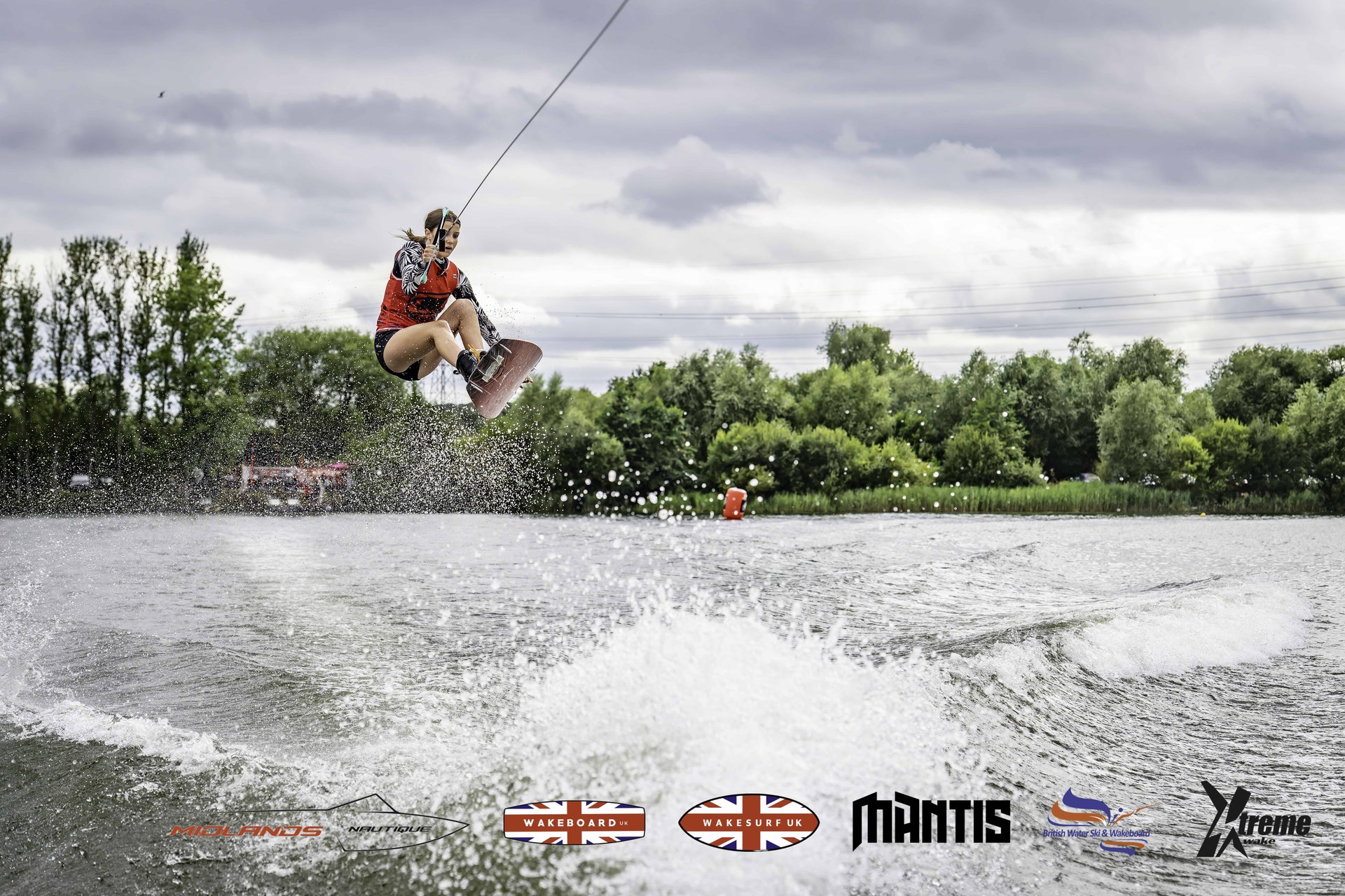 Rider at the 2024 Midlands Nautique UK Wake Nationals Wakeboard