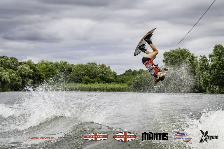 Rider at the 2024 Midlands Nautique UK Wake Nationals Wakeboard - Photo Mantis Pro Media