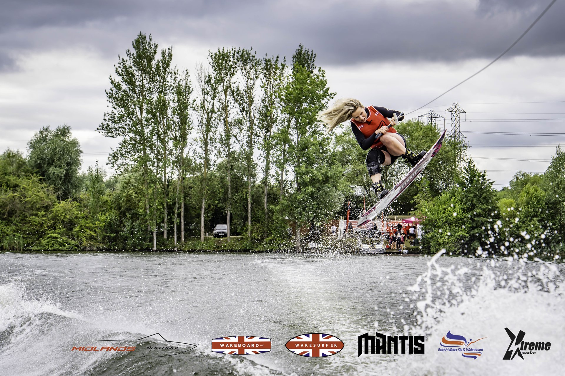 Rider at the 2024 Midlands Nautique UK Wake Nationals Wakeboard