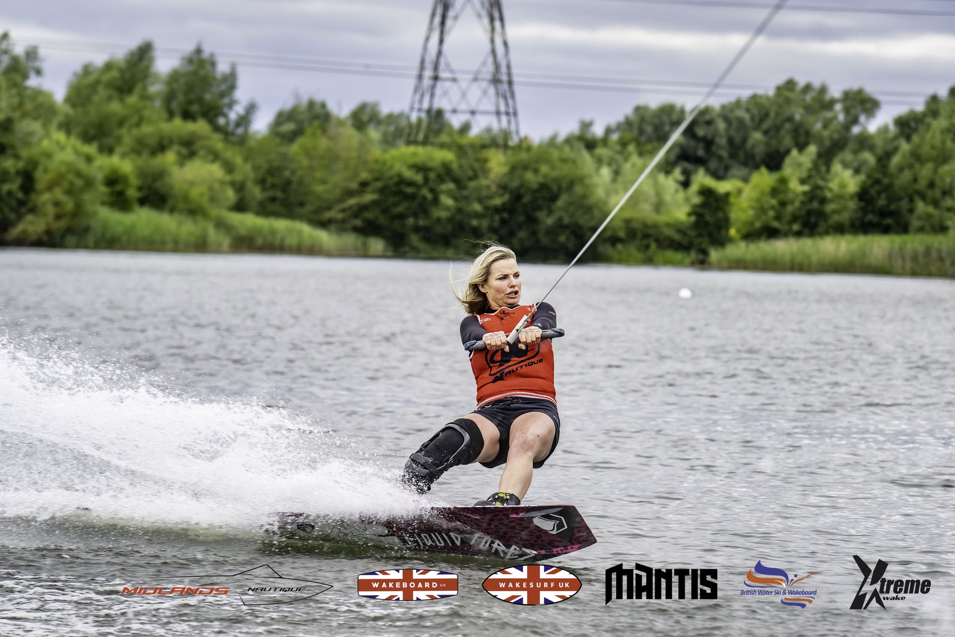 Rider at the 2024 Midlands Nautique UK Wake Nationals Wakeboard