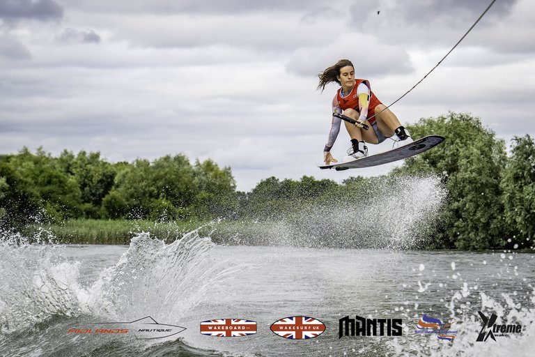 Rider at the 2024 Midlands Nautique UK Wake Nationals Wakeboard - Photo Mantis Pro Media