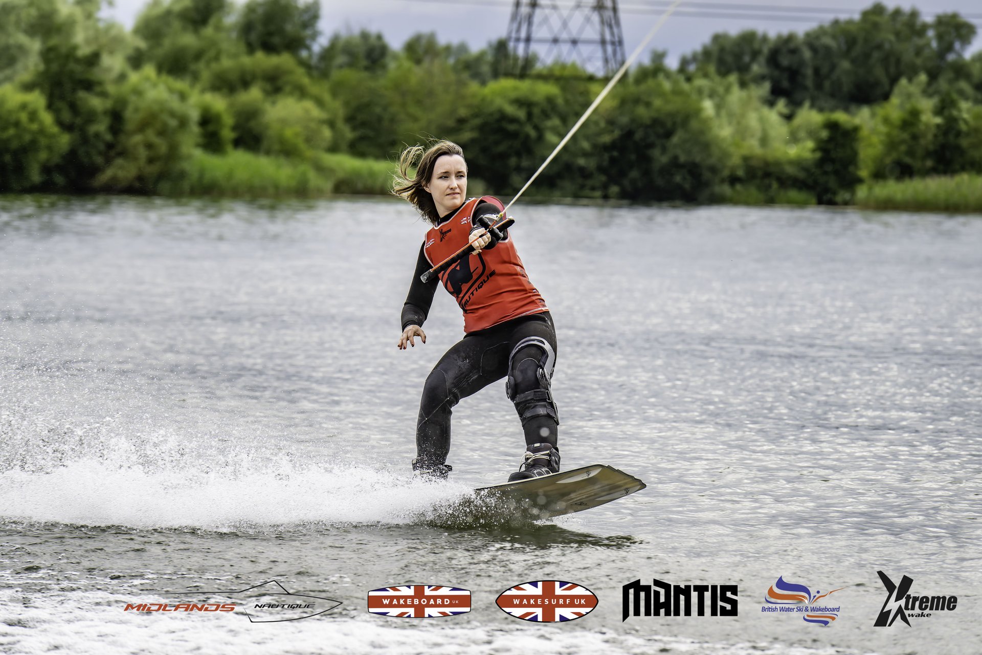 Rider at the 2024 Midlands Nautique UK Wake Nationals Wakeboard