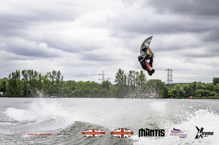 Rider at the 2024 Midlands Nautique UK Wake Nationals Wakeboard - Photo Mantis Pro Media