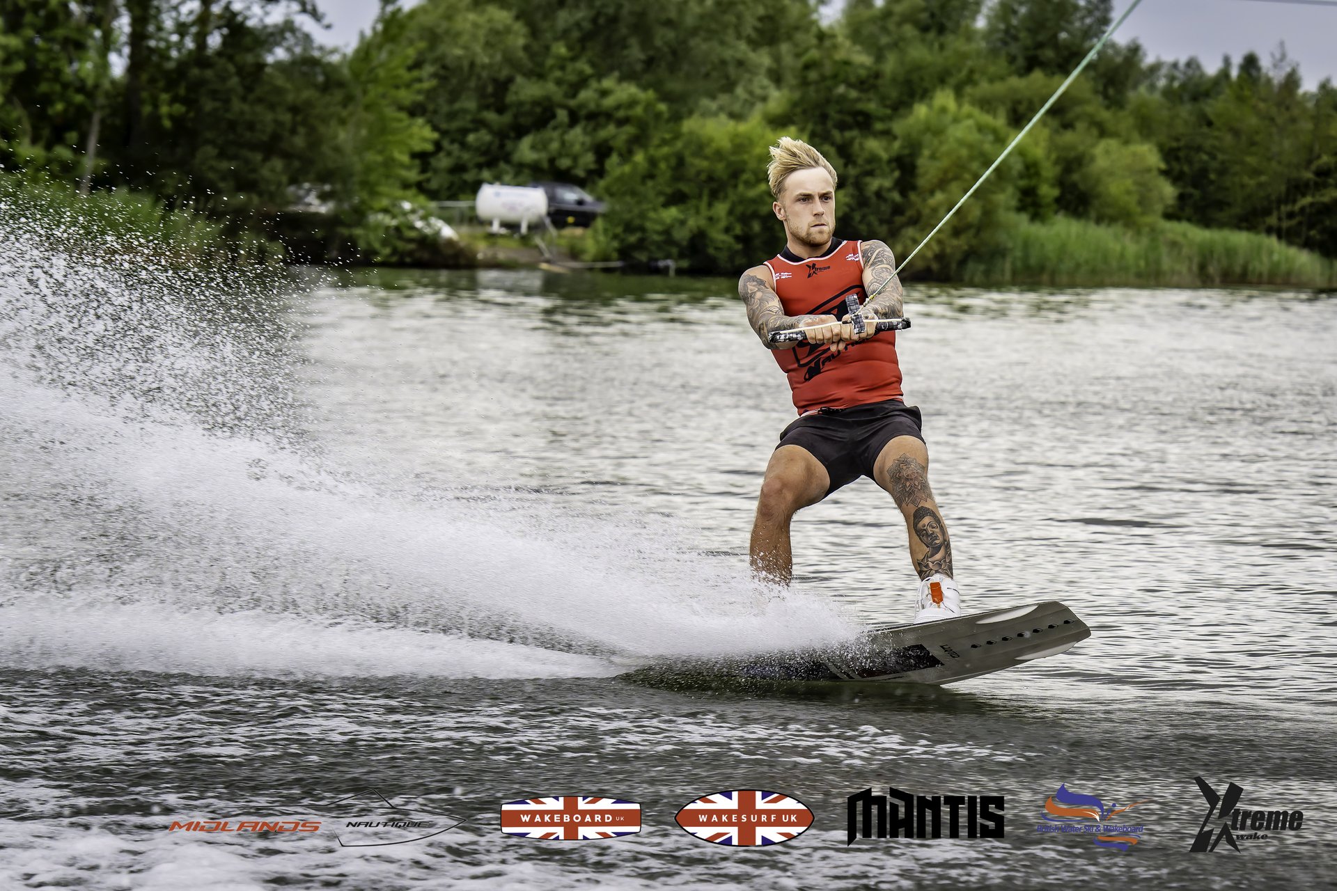 Rider at the 2024 Midlands Nautique UK Wake Nationals Wakeboard