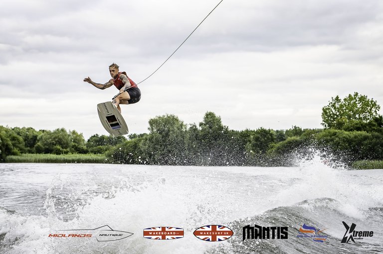 Rider at the 2024 Midlands Nautique UK Wake Nationals Wakeboard - Photo Mantis Pro Media