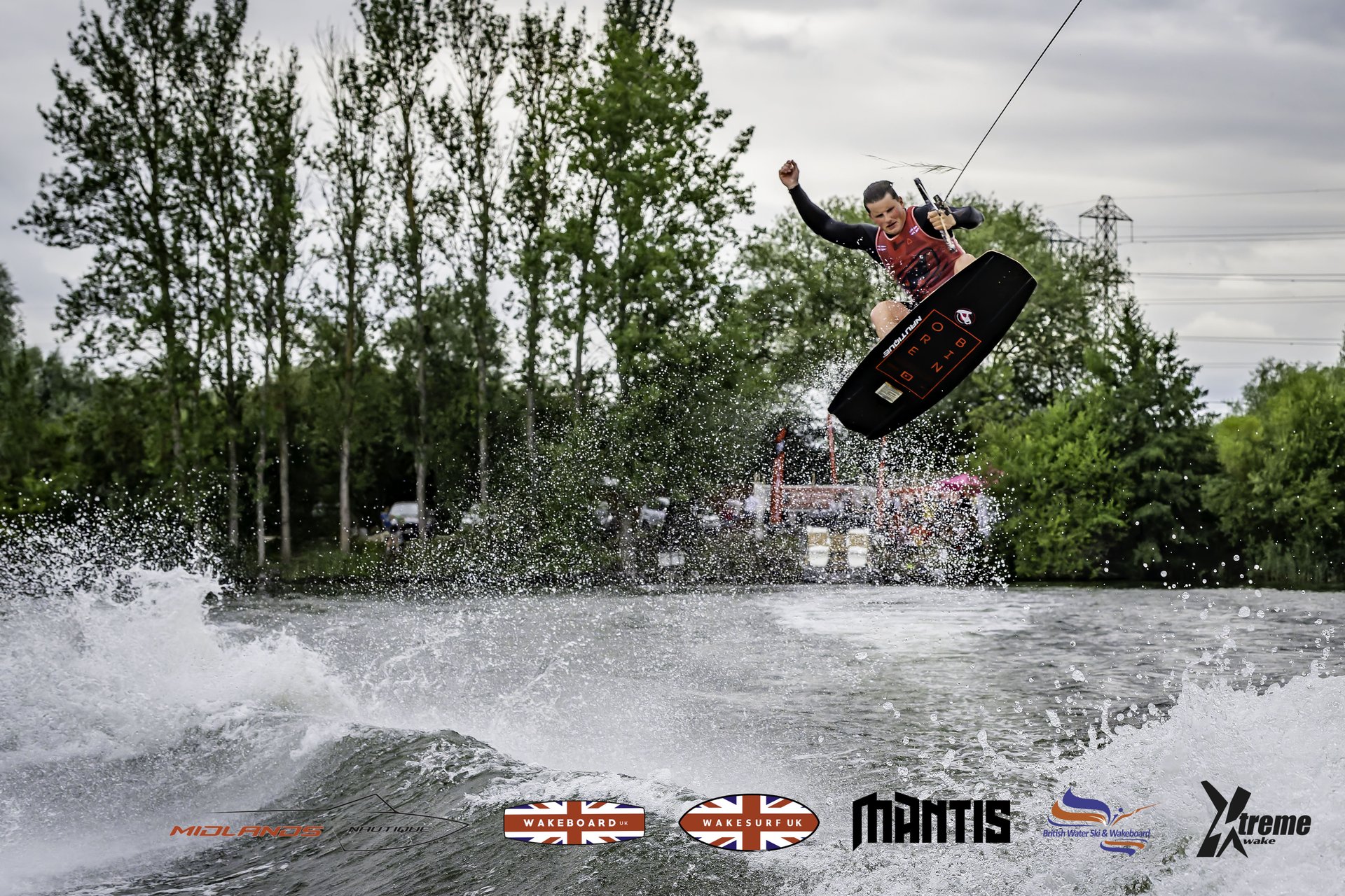 Rider at the 2024 Midlands Nautique UK Wake Nationals Wakeboard
