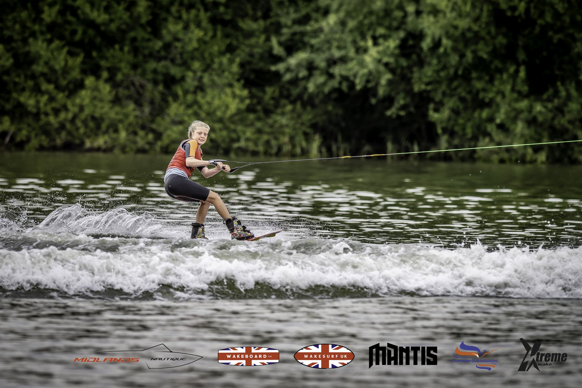 Rider at the 2024 Midlands Nautique UK Wake Nationals Wakeboard