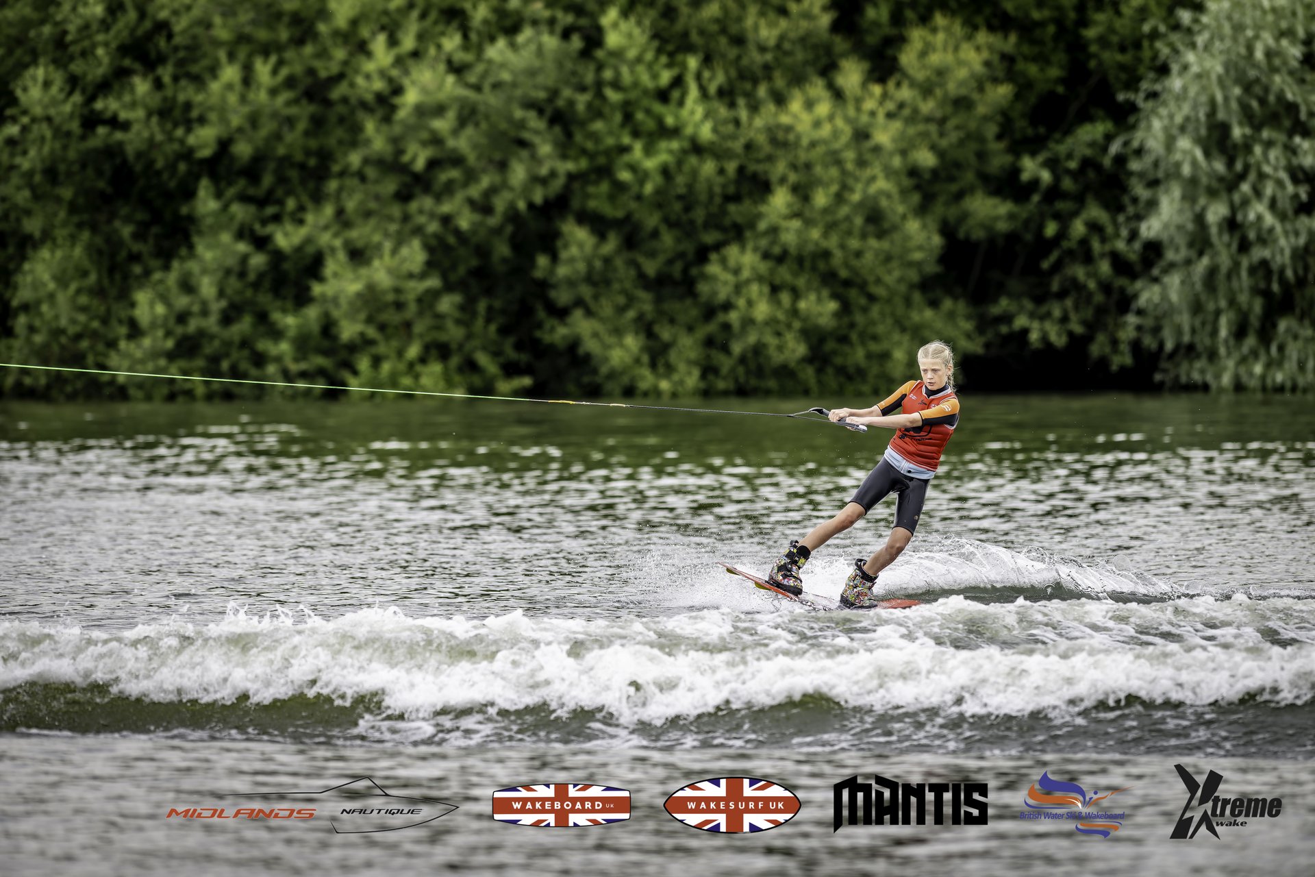 Rider at the 2024 Midlands Nautique UK Wake Nationals Wakeboard