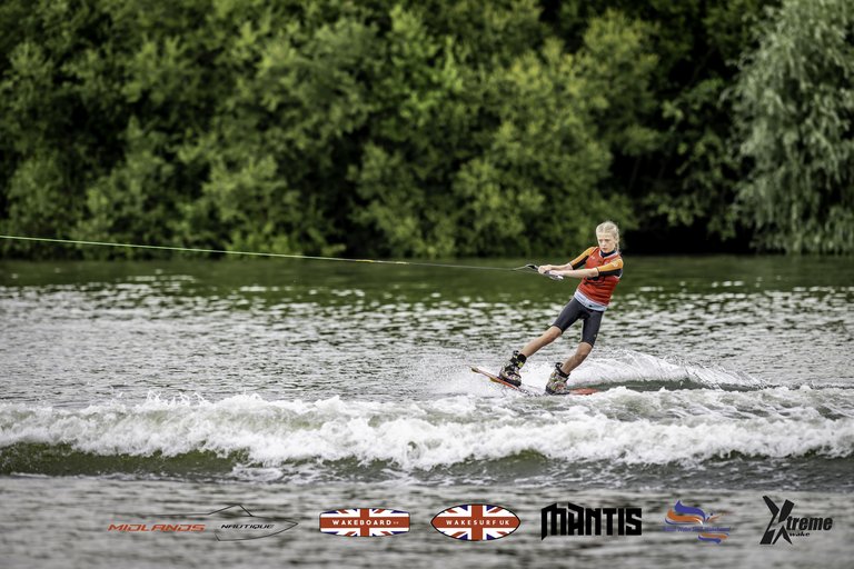 Rider at the 2024 Midlands Nautique UK Wake Nationals Wakeboard - Photo Mantis Pro Media