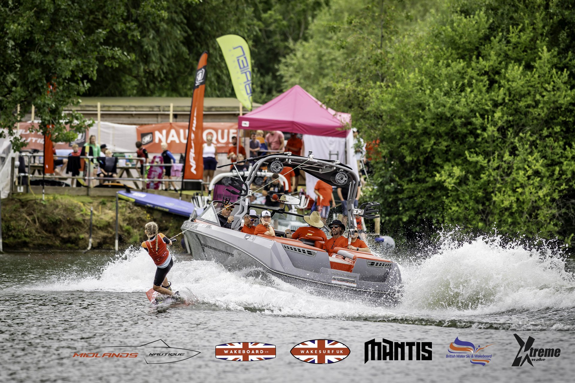 Rider at the 2024 Midlands Nautique UK Wake Nationals Wakeboard