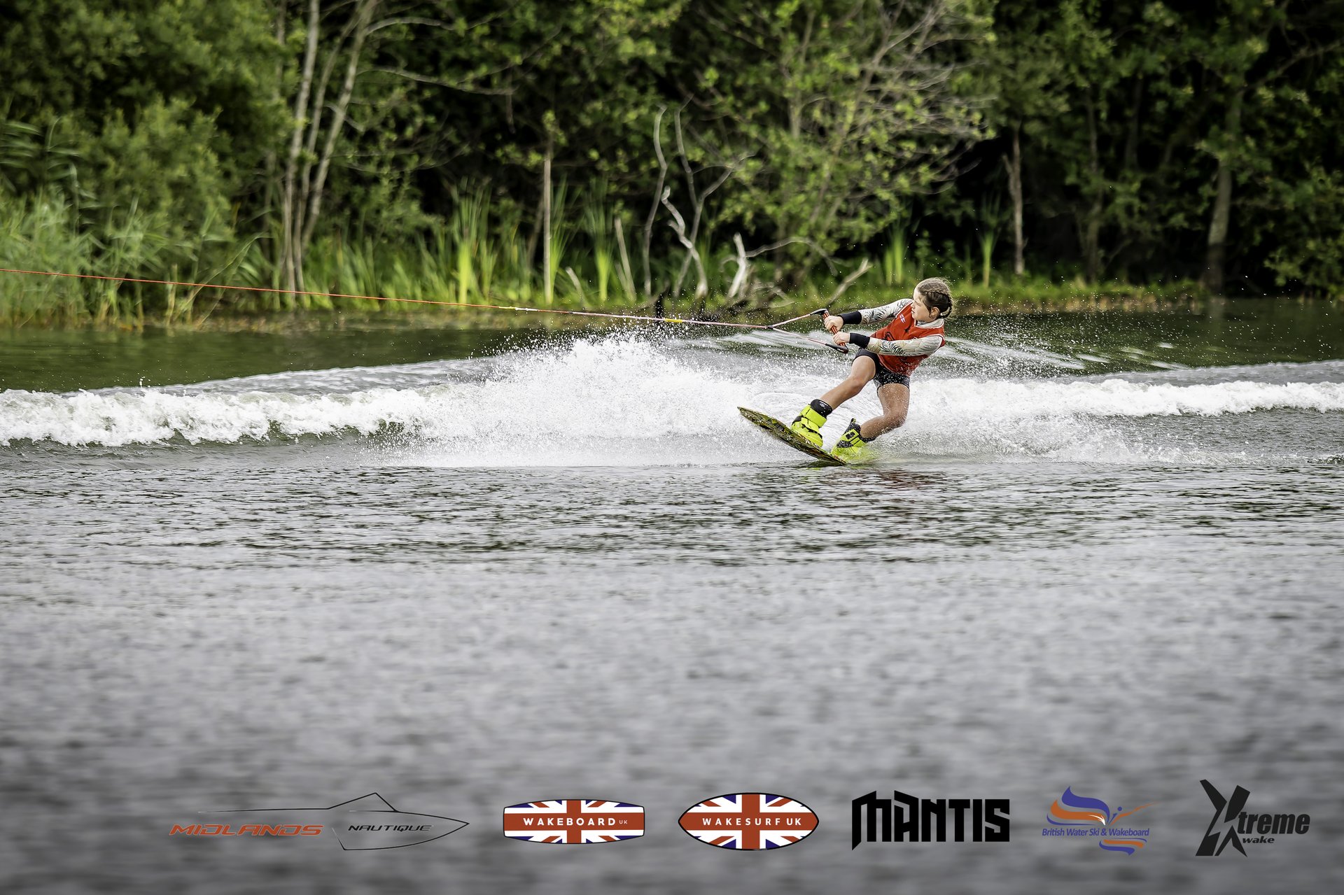 Rider at the 2024 Midlands Nautique UK Wake Nationals Wakeboard
