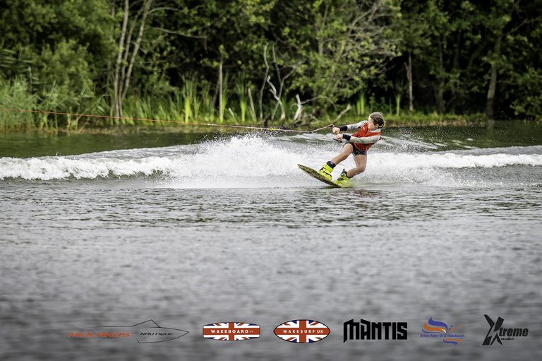 Rider at the 2024 Midlands Nautique UK Wake Nationals Wakeboard - Photo Mantis Pro Media