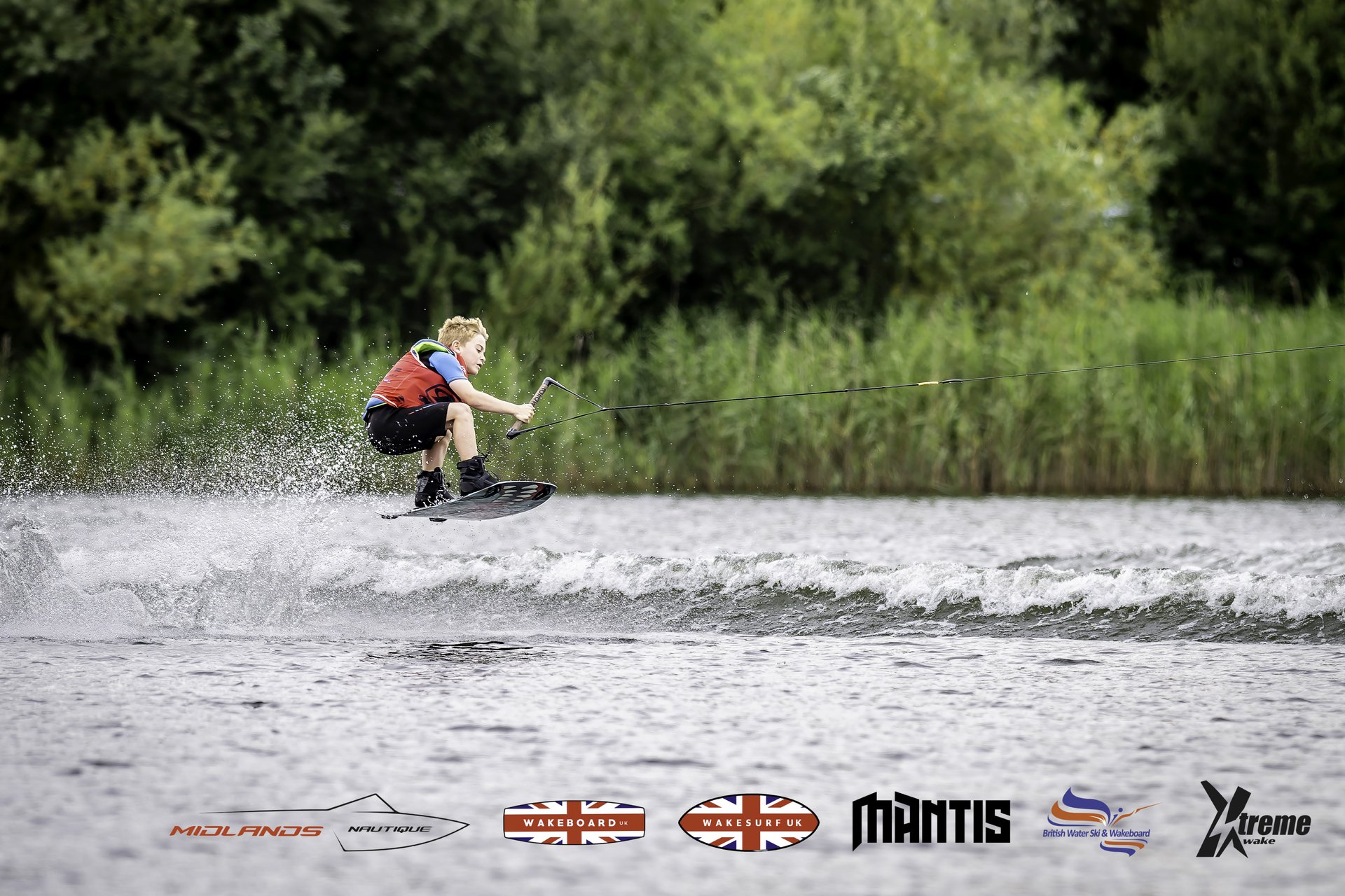 Rider at the 2024 Midlands Nautique UK Wake Nationals Wakeboard