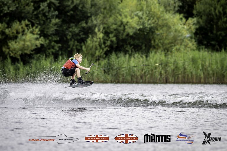 Rider at the 2024 Midlands Nautique UK Wake Nationals Wakeboard - Photo Mantis Pro Media