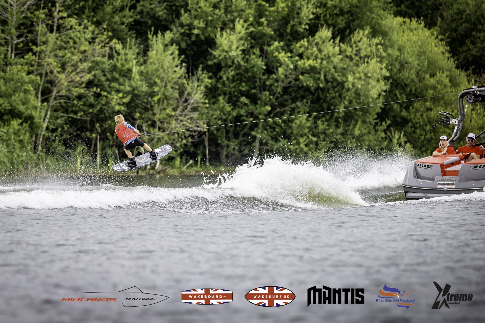 Rider at the 2024 Midlands Nautique UK Wake Nationals Wakeboard