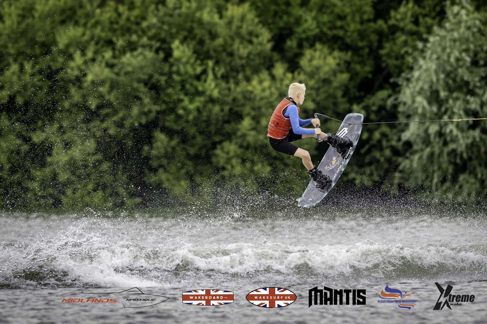 Rider at the 2024 Midlands Nautique UK Wake Nationals Wakeboard