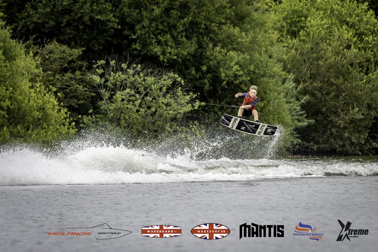 Rider at the 2024 Midlands Nautique UK Wake Nationals Wakeboard - Photo Mantis Pro Media