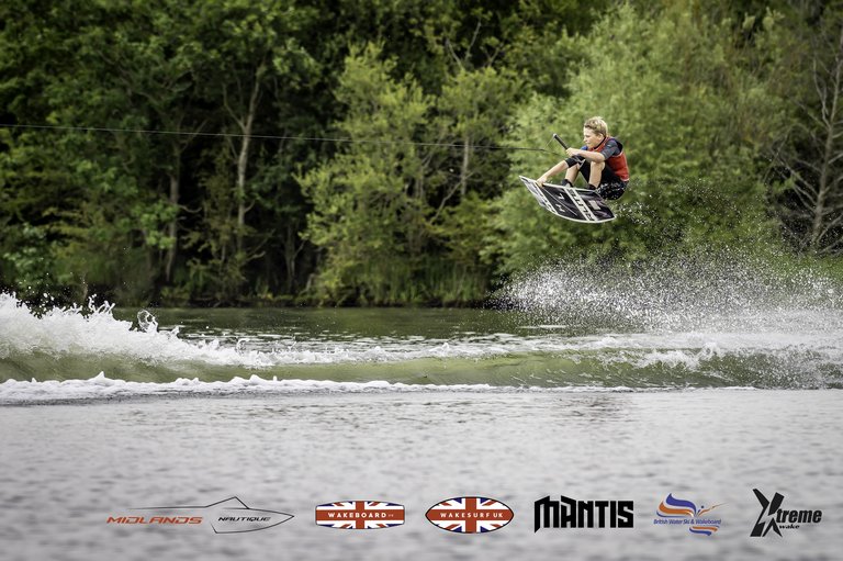 Rider at the 2024 Midlands Nautique UK Wake Nationals Wakeboard - Photo Mantis Pro Media